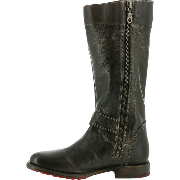 Bed Stu Womens Gogo  Black Leather Buckle Zipper Mid-Calf Boots Shoes NWT - Picture 3 of 5